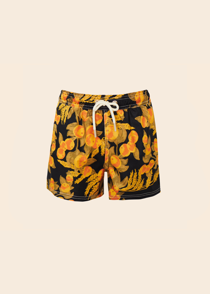 Flying Fish Shop Artia Bathing Suit Swim shorts Smerelda Oranges
